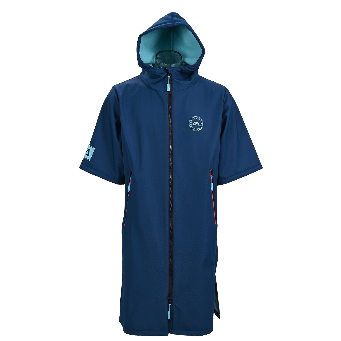 Aqua Marina - Water-repellent Thermal Poncho (Navy) - Medium - Aqua Marina