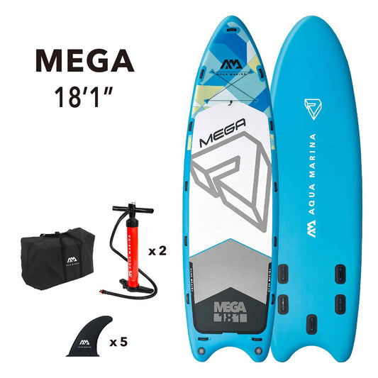 Aqua Marina - MEGA 18' 1" Multi-Person Inflatable Stand Up Paddle Board (iSup)
