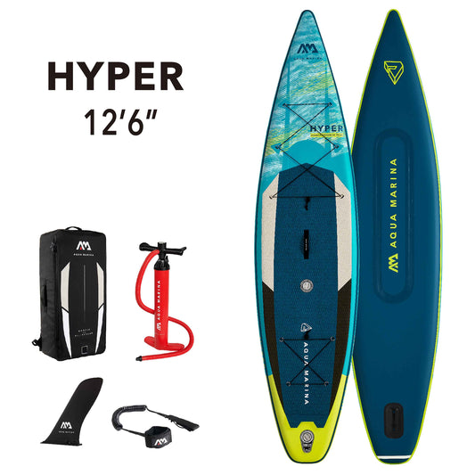 Aqua Marina - HYPER 12' 6" Touring Inflatable Stand Up Paddle Board (iSup)