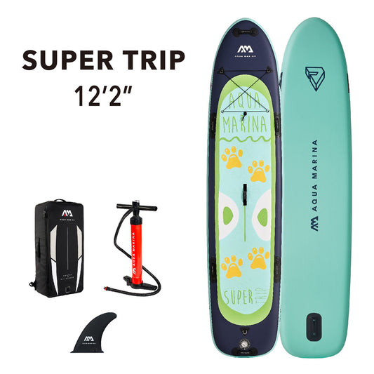 Aqua Marina - SUPER TRIP 12'2" Family Inflatable Stand Up Paddle Board (iSup) - Aqua Marina