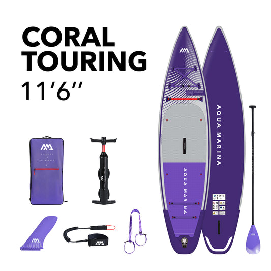 Aqua Marina - CORAL Touring (Night Fade) 11' 6" Inflatable Stand Up Paddle Board (iSup) - Aqua Marina