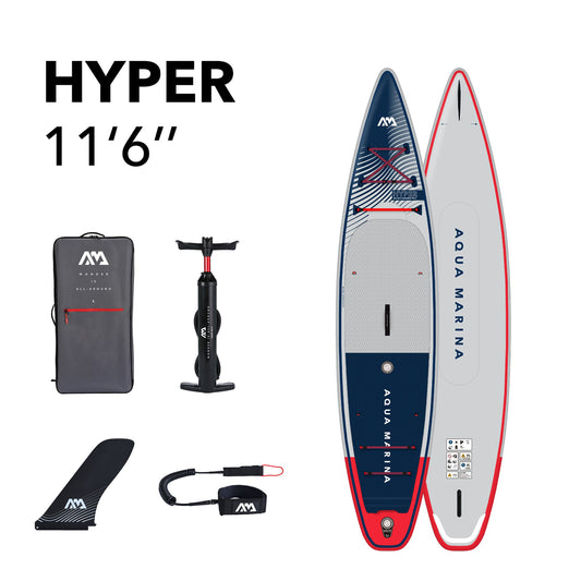 Aqua Marina - HYPER Touring 11' 6" Inflatable Stand Up Paddle Board (iSup) - Aqua Marina