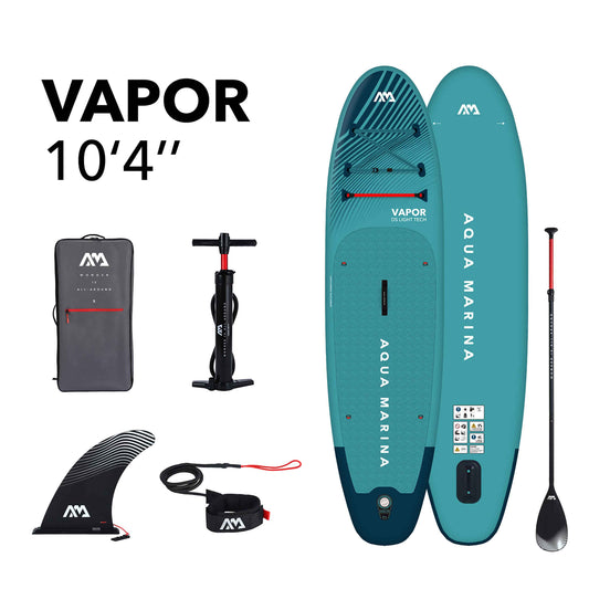 Aqua Marina - VAPOR 10'4"All-Around Inflatable Stand Up Paddle Board (iSup)