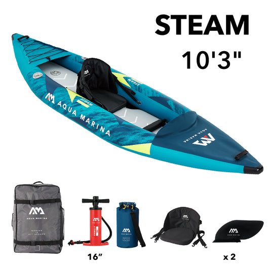 Aqua Marina - STEAM 312 10'3" Inflatable 1-person Kayak - Aqua Marina