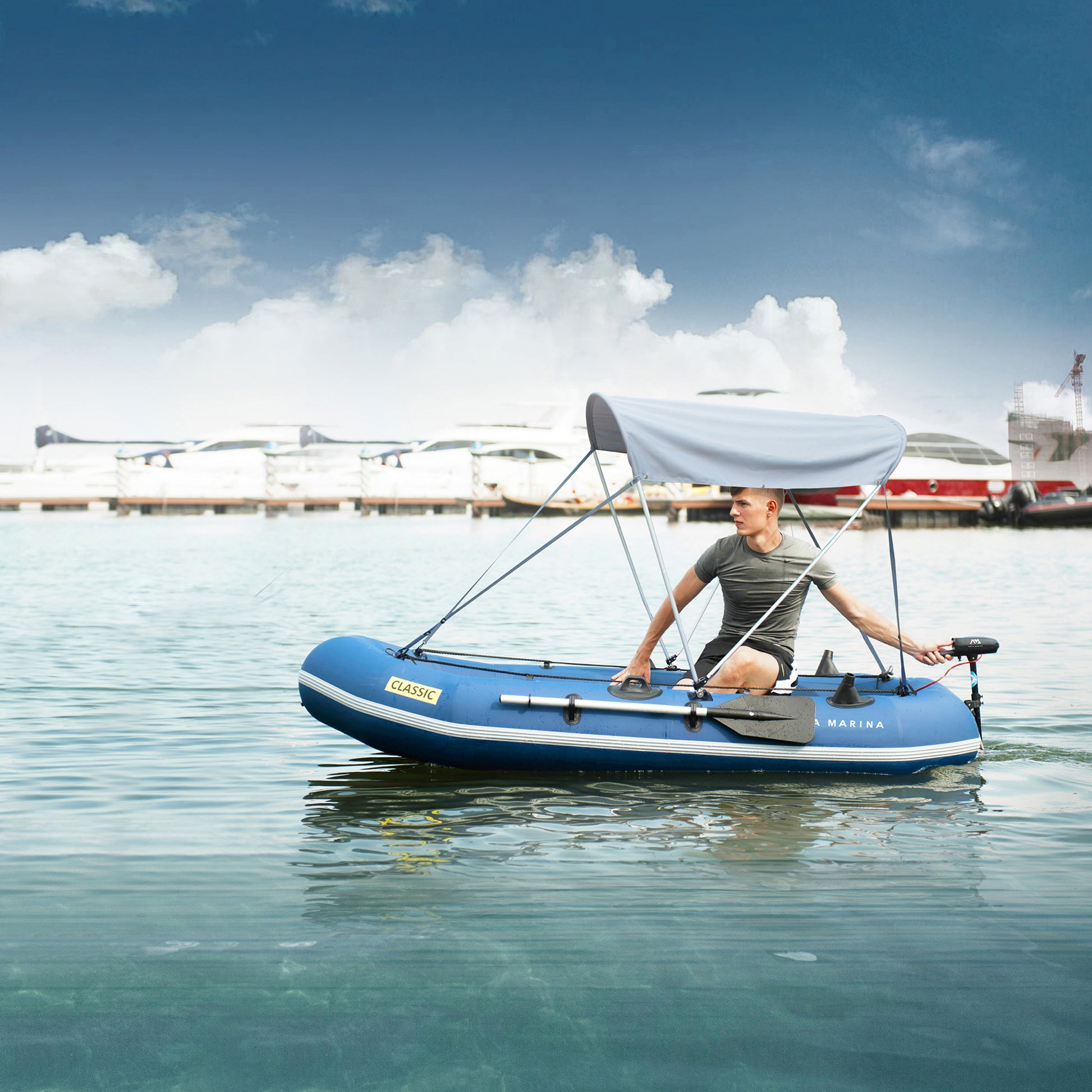 Aqua Marina - Speedy Boat Canopy - Aqua Marina