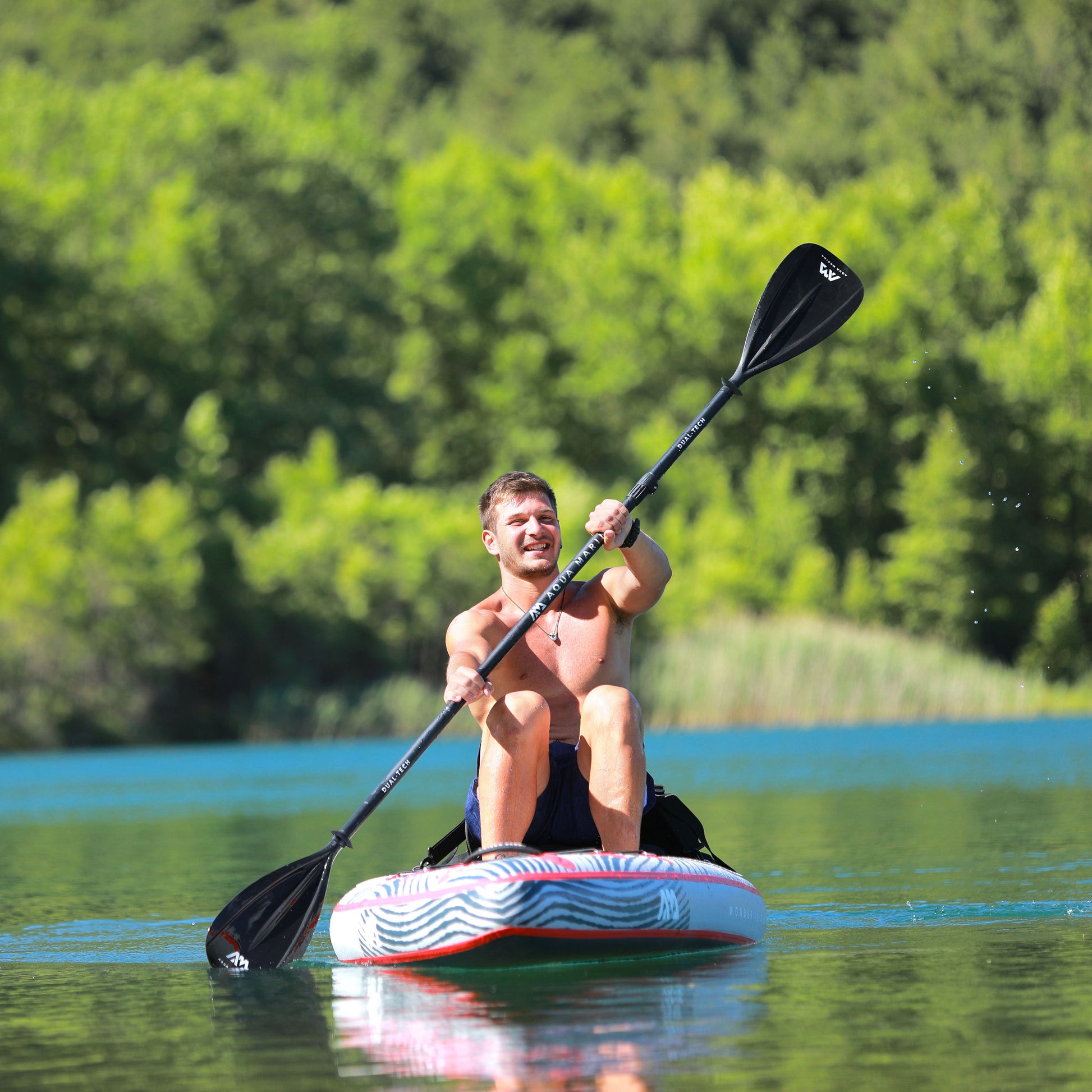 Aqua Marina - DUAL-TECH  2-in-1 Adjustable Aluminum iSUP & Kayak Paddle - Aqua Marina