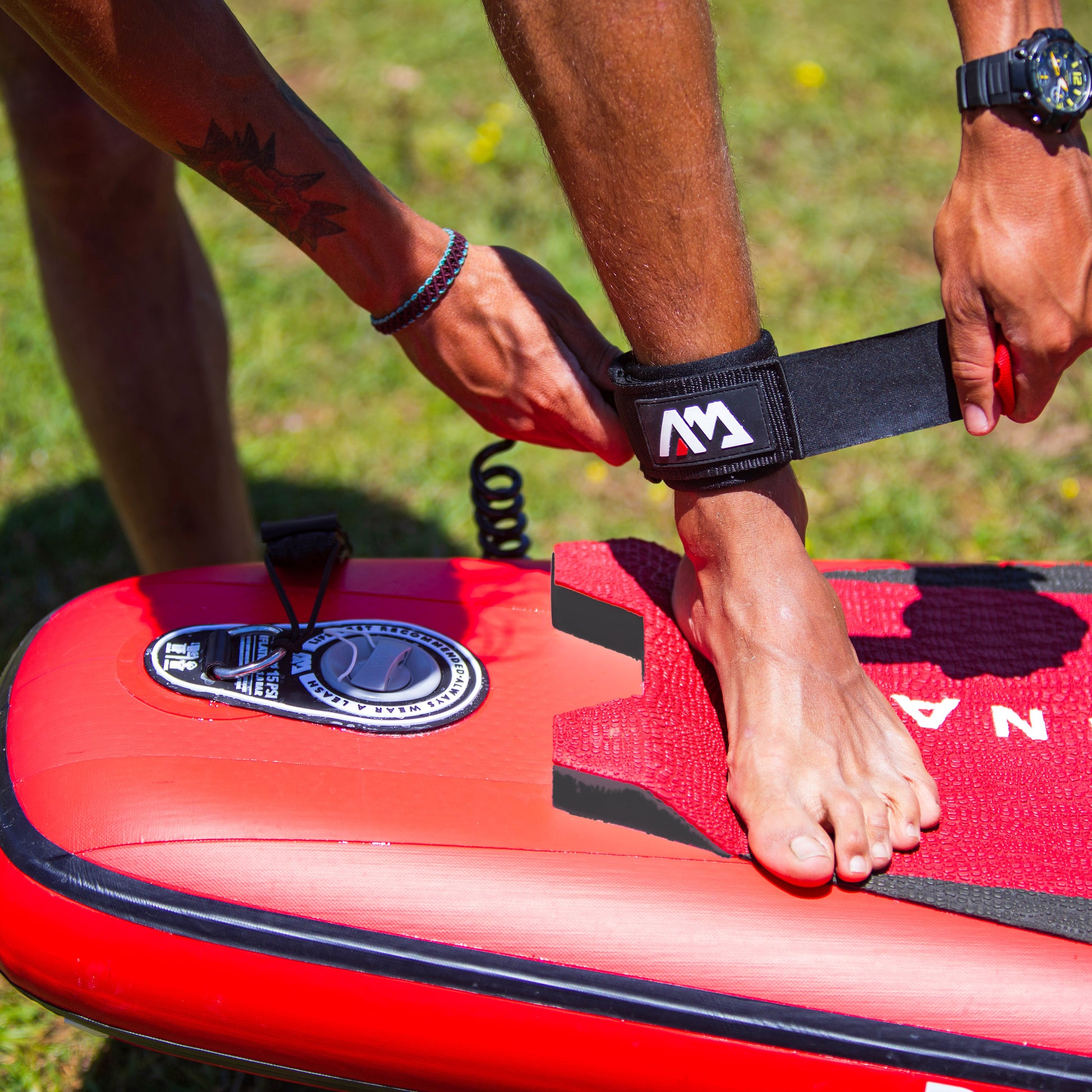 Aqua Marina - 10" Paddle Board COIL Leash - Aqua Marina