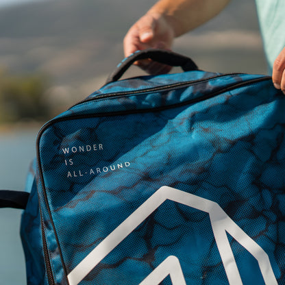 Aqua Marina - Premium Luggage Bag - (Blueberry) with rolling wheel 132L - Aqua Marina