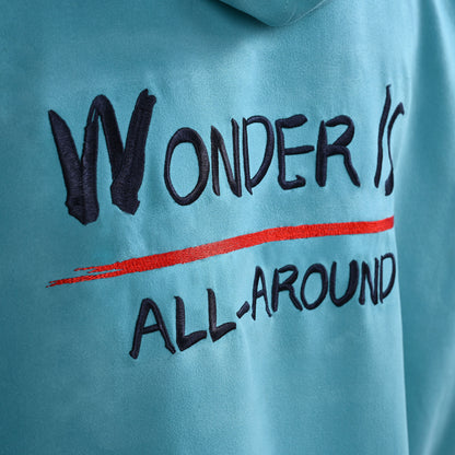 Aqua Marina - Micro-fabric Change Poncho (Aqua) - Medium - Aqua Marina