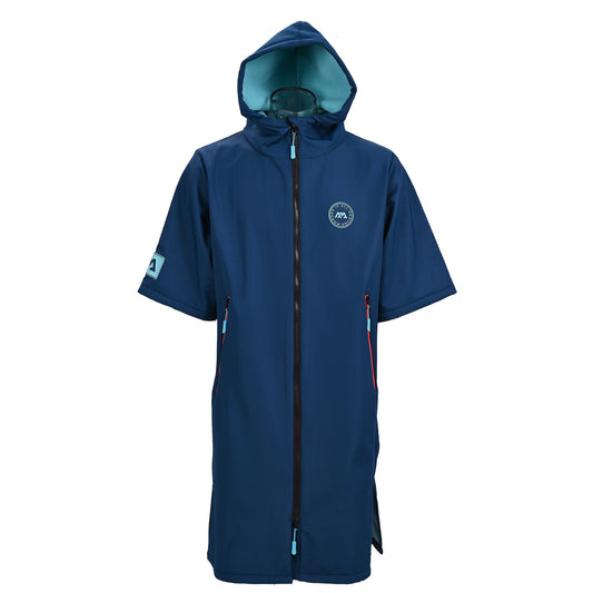 Aqua Marina - Water-repellent Thermal Poncho (Navy) - Medium - Aqua Marina