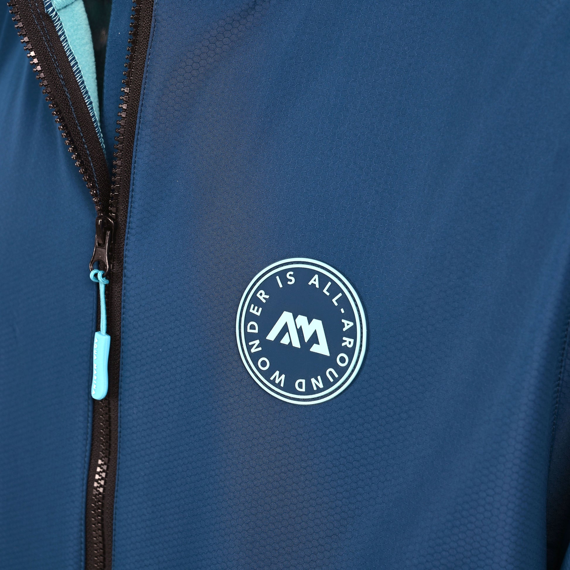 Aqua Marina - Water-repellent Thermal Poncho (Navy) - Medium - Aqua Marina