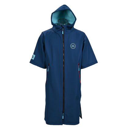 Aqua Marina - Water-repellent Thermal Poncho (Navy) - Large - Aqua Marina
