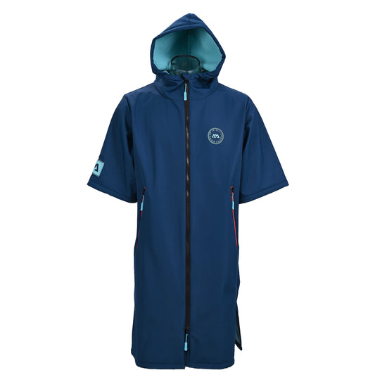 Aqua Marina - Water-repellent Thermal Poncho (Navy) - Large - Aqua Marina
