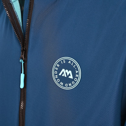 Aqua Marina - Water-repellent Thermal Poncho (Navy) - Large - Aqua Marina