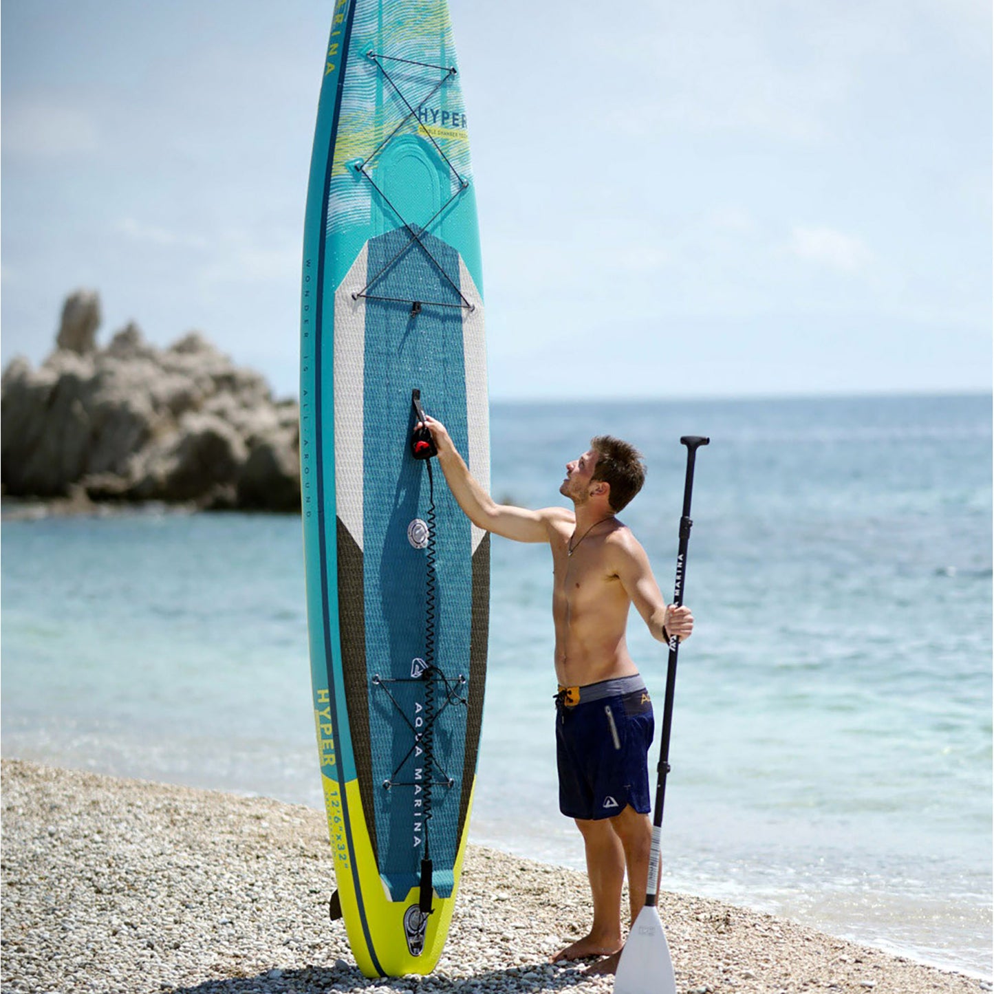 Aqua Marina - HYPER 12' 6" Touring Inflatable Stand Up Paddle Board (iSup) - Aqua Marina