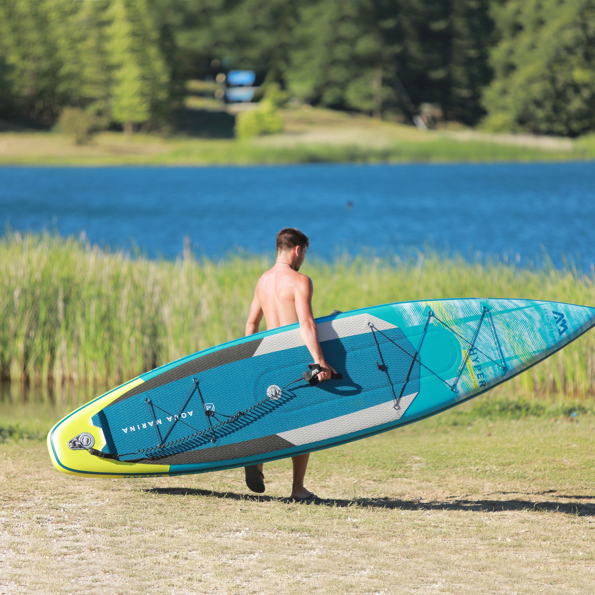 Aqua Marina - HYPER 12' 6" Touring Inflatable Stand Up Paddle Board (iSup) - Aqua Marina