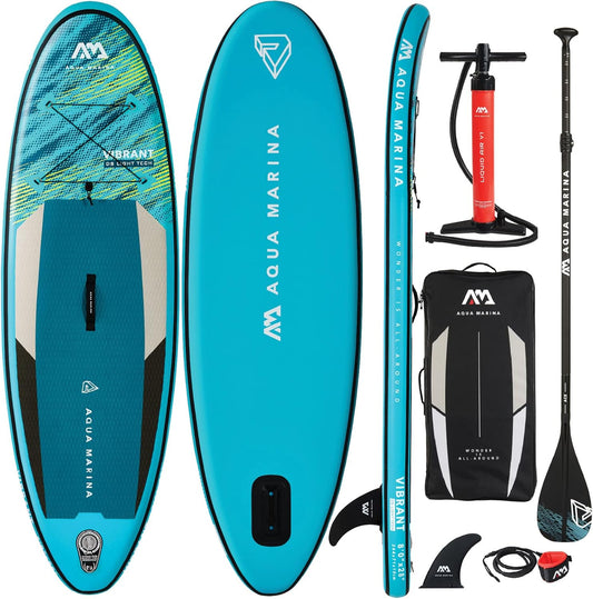 Aqua Marina - VIBRANT 8' Youth Inflatable Stand Up Paddle Board (iSup)
