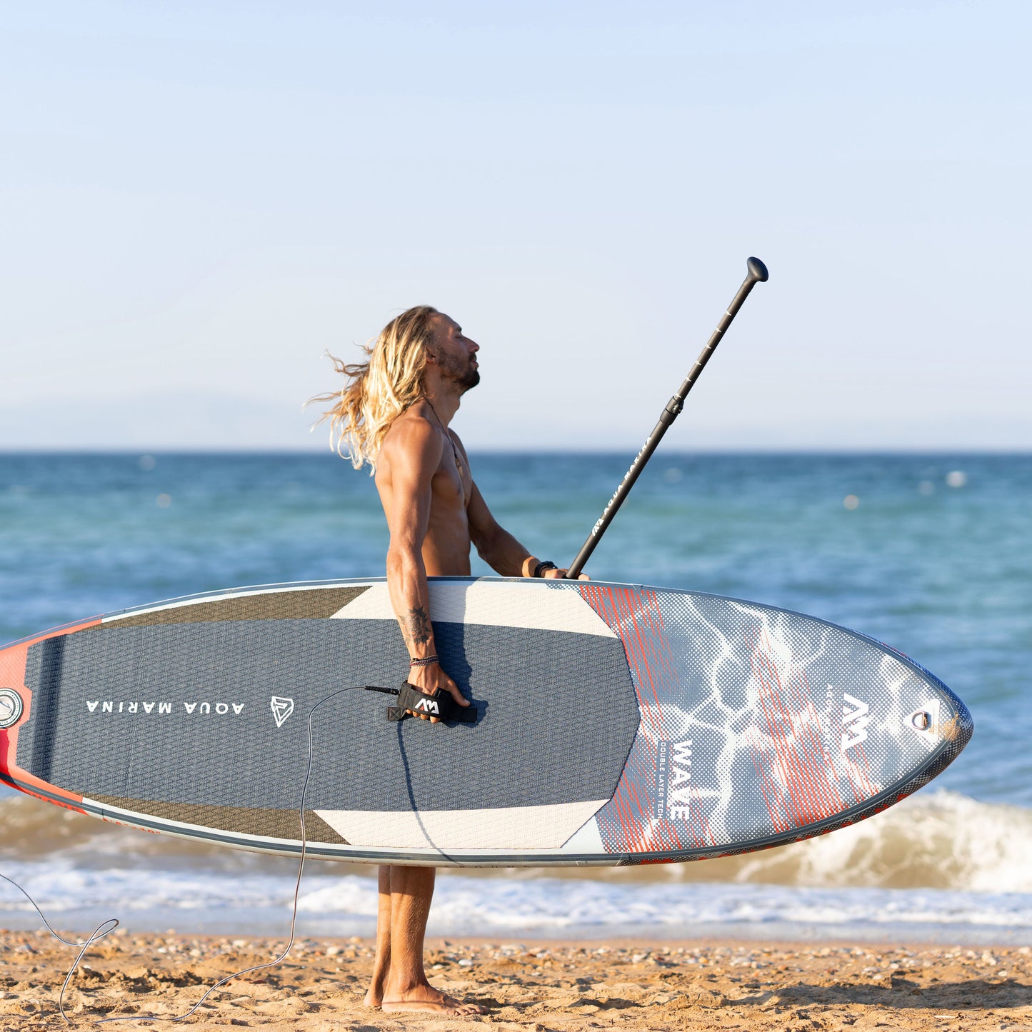 Aqua Marina - WAVE 8' 8" Surf Inflatable Stand Up Paddle Board (iSup) - Aqua Marina