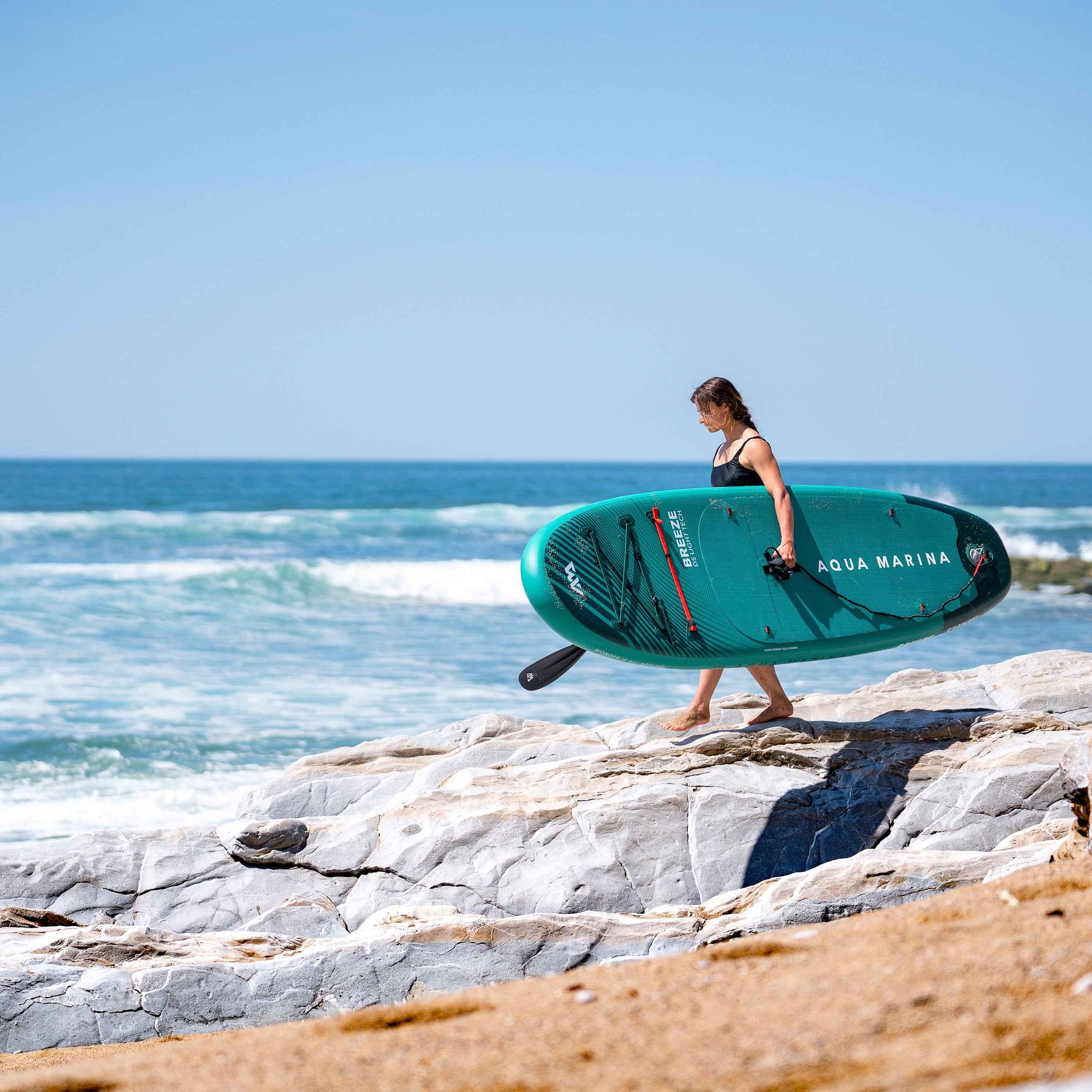 Aqua Marina - BREEZE 9'10" All-Around Inflatable Stand Up Paddle Board (iSup)