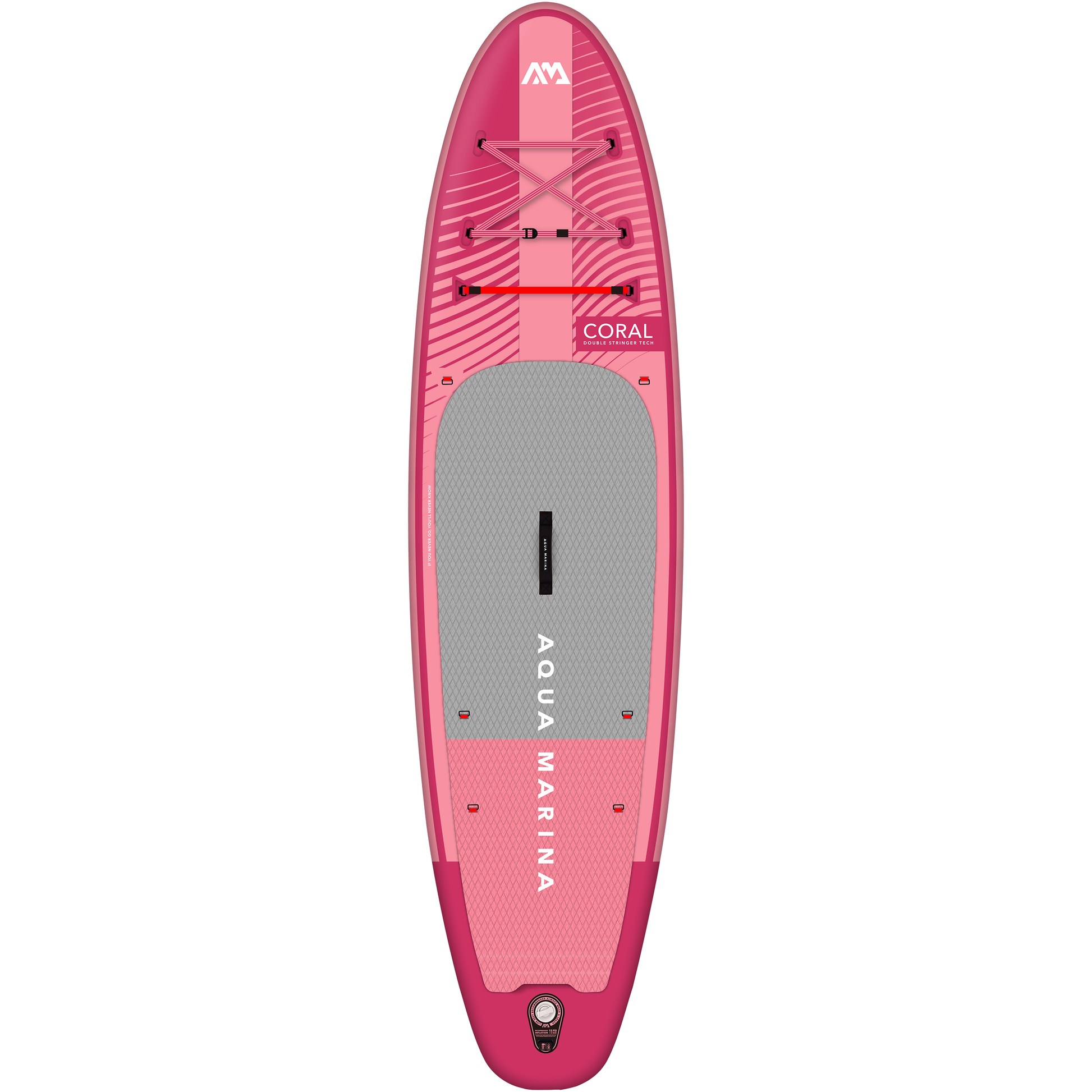 Aqua Marina - CORAL 10'2" (Raspberry) Advanced All-Around Inflatable Stand Up Paddle Board (iSup) - Aqua Marina