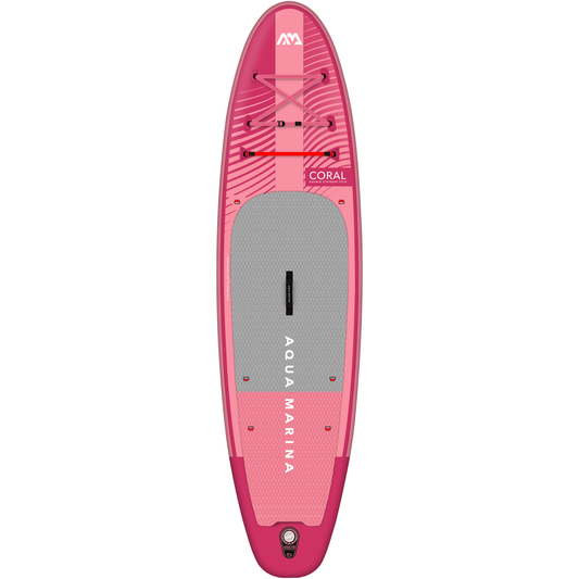 Aqua Marina - CORAL 10'2" (Raspberry) Advanced All-Around Inflatable Stand Up Paddle Board (iSup) - Aqua Marina