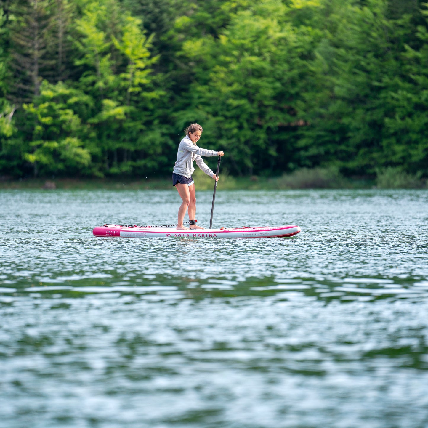 Aqua Marina - CORAL Touring (Raspberry) 11' 6" Inflatable Stand Up Paddle Board (iSup) - Aqua Marina