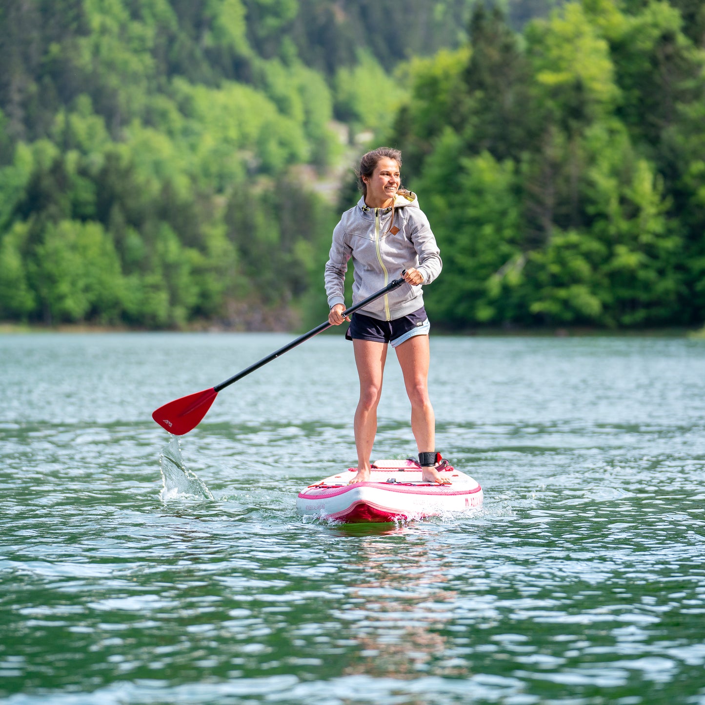 Aqua Marina - CORAL Touring (Raspberry) 11' 6" Inflatable Stand Up Paddle Board (iSup) - Aqua Marina