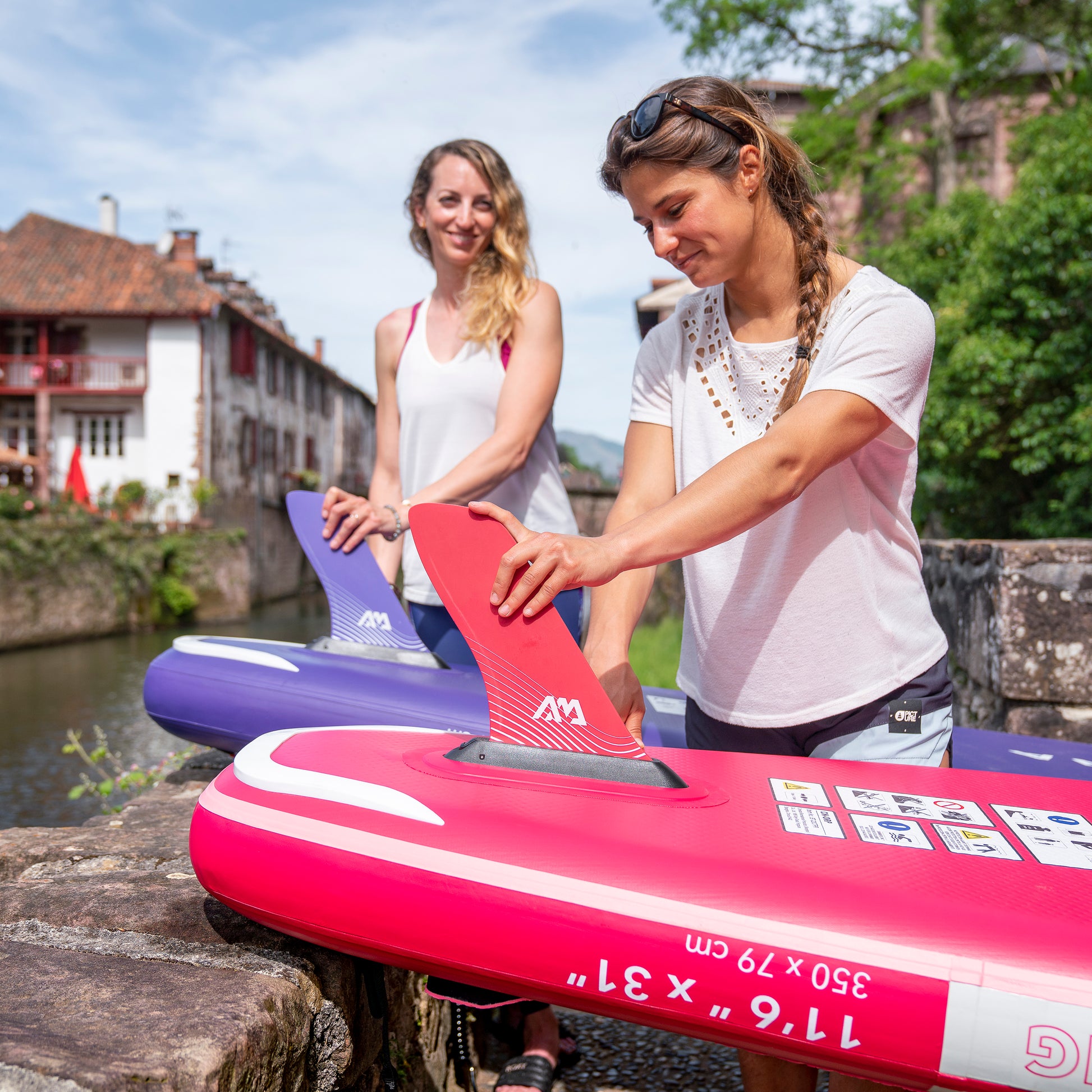 Aqua Marina - CORAL Touring (Raspberry) 11' 6" Inflatable Stand Up Paddle Board (iSup) - Aqua Marina