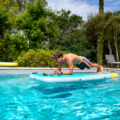 Aqua Marina - PEACE 8'2" Inflatable Fitness Mat w/Carry Strap - Aqua Marina