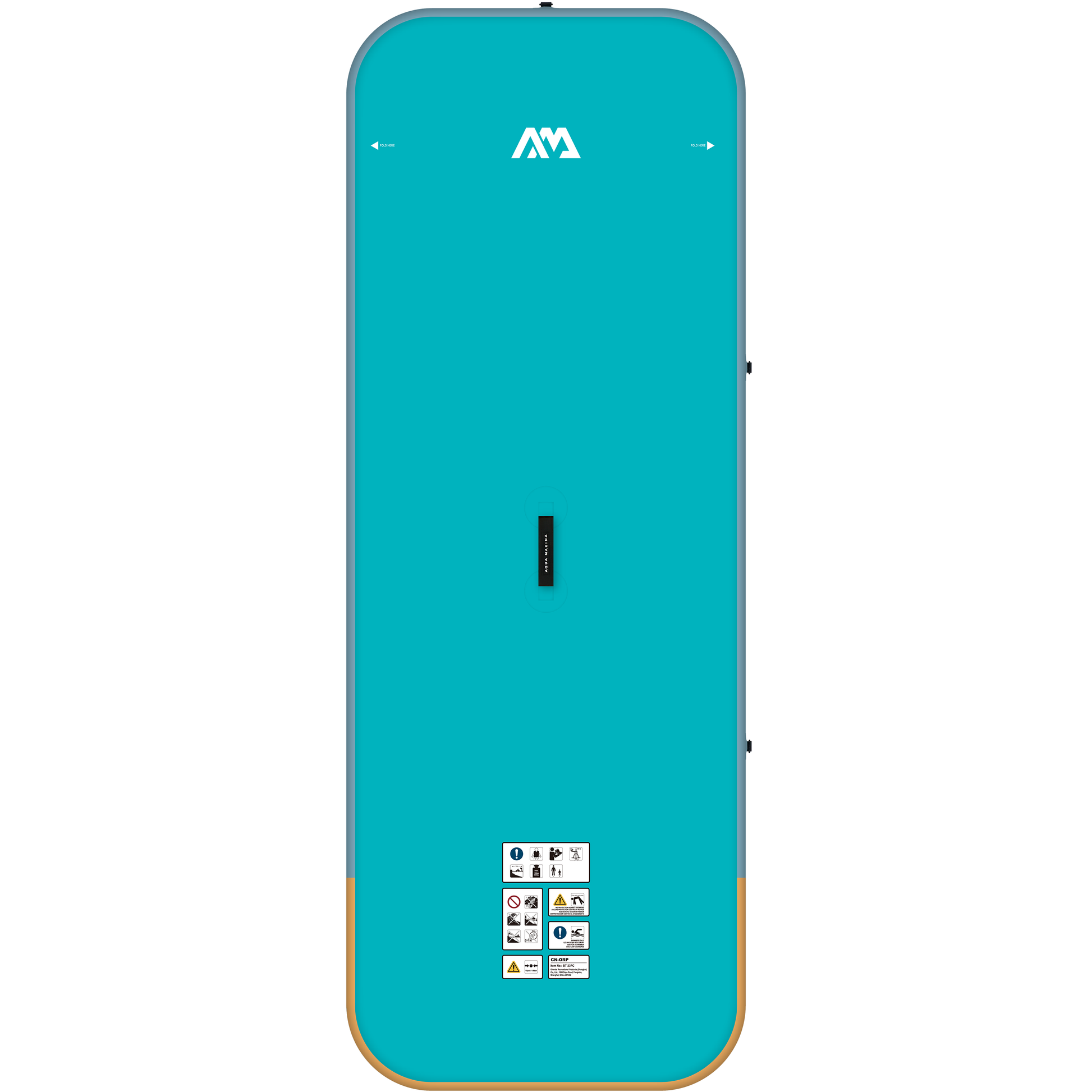 Aqua Marina - PEACE 8'2" Inflatable Fitness Mat w/Carry Strap - Aqua Marina