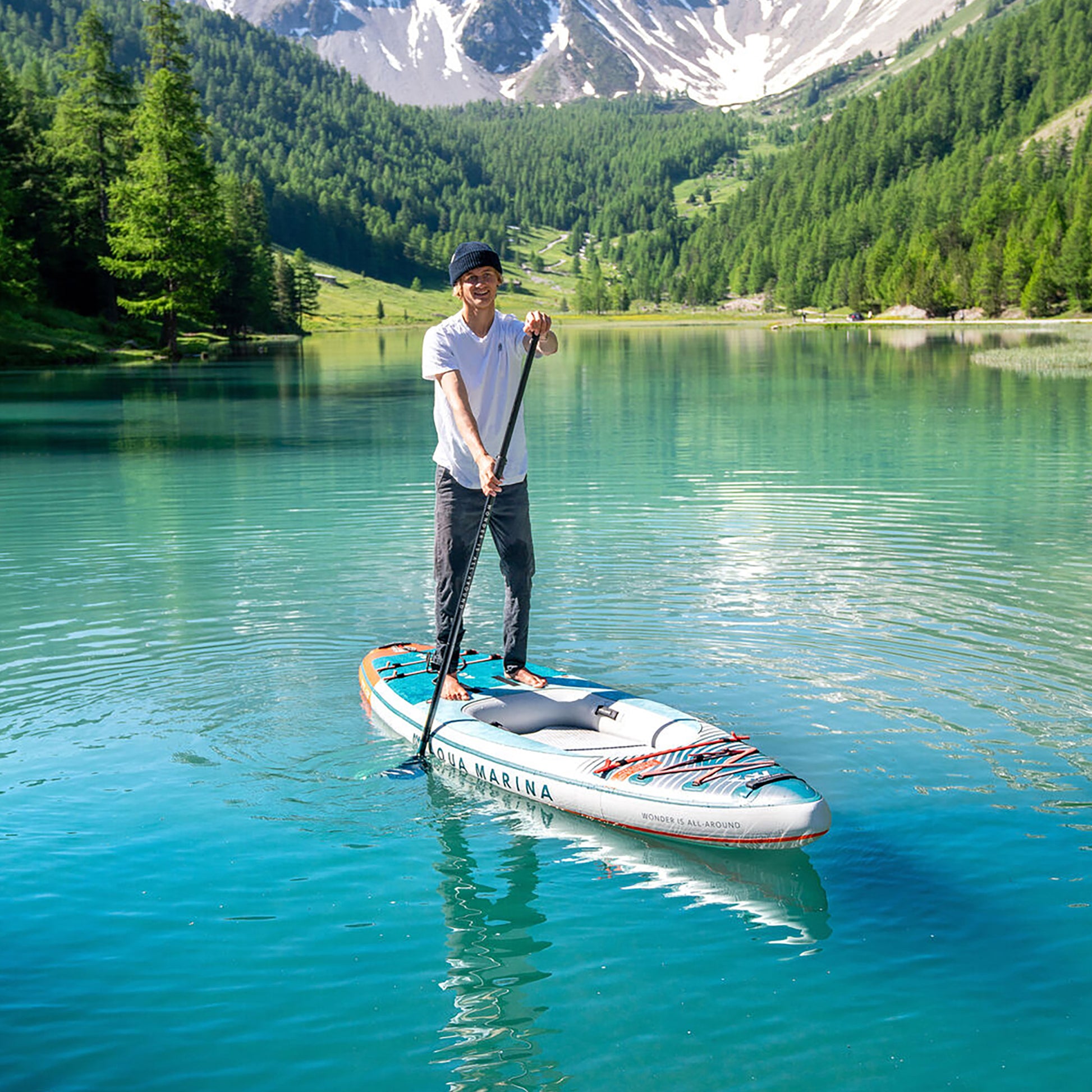 Aqua Marina - CASCADE 11'2" All-around iSUP-Hybrid Board w/Paddle - Aqua Marina