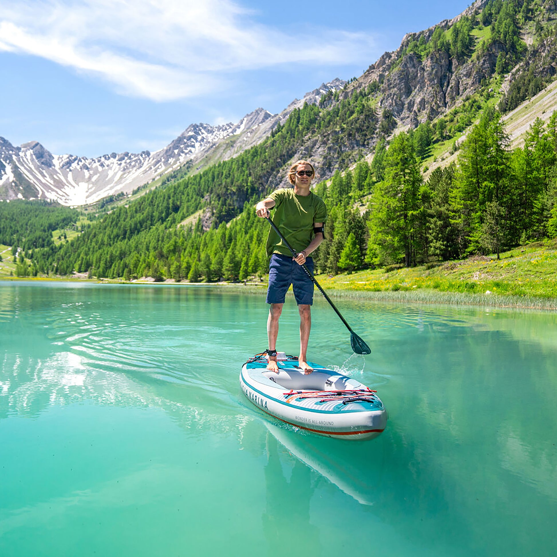 Aqua Marina - CASCADE 11'2" All-around iSUP-Hybrid Board w/Paddle - Aqua Marina