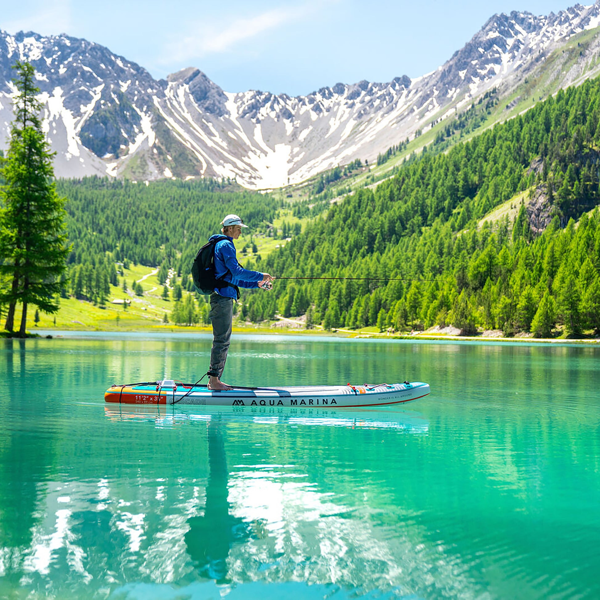 Aqua Marina - CASCADE 11'2" All-around iSUP-Hybrid Board w/Paddle - Aqua Marina