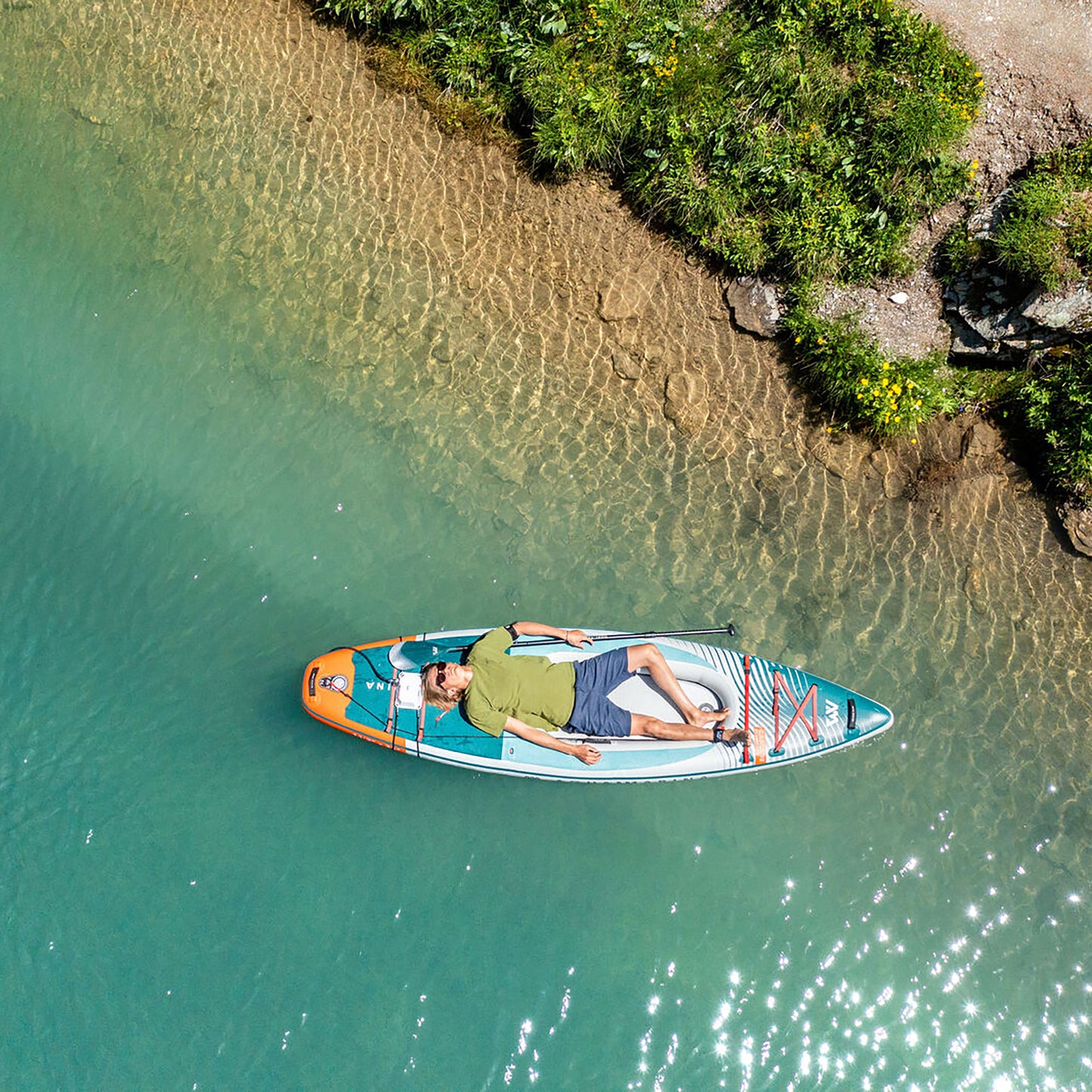 Aqua Marina - CASCADE 11'2" All-around iSUP-Hybrid Board w/Paddle - Aqua Marina