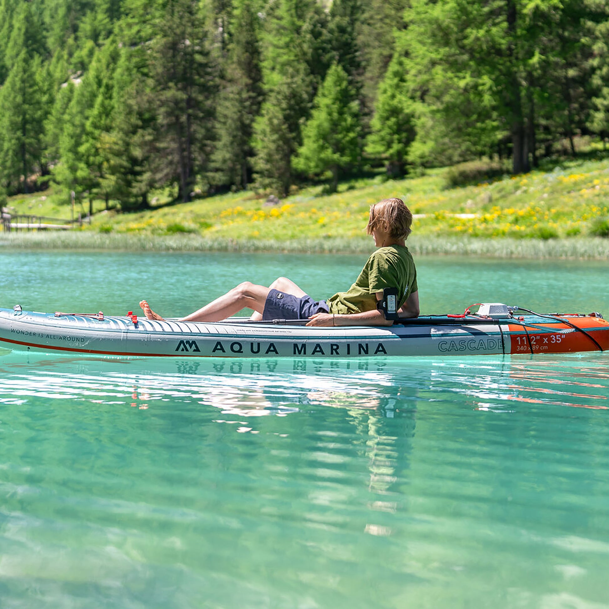 Aqua Marina - CASCADE 11'2" All-around iSUP-Hybrid Board w/Paddle - Aqua Marina