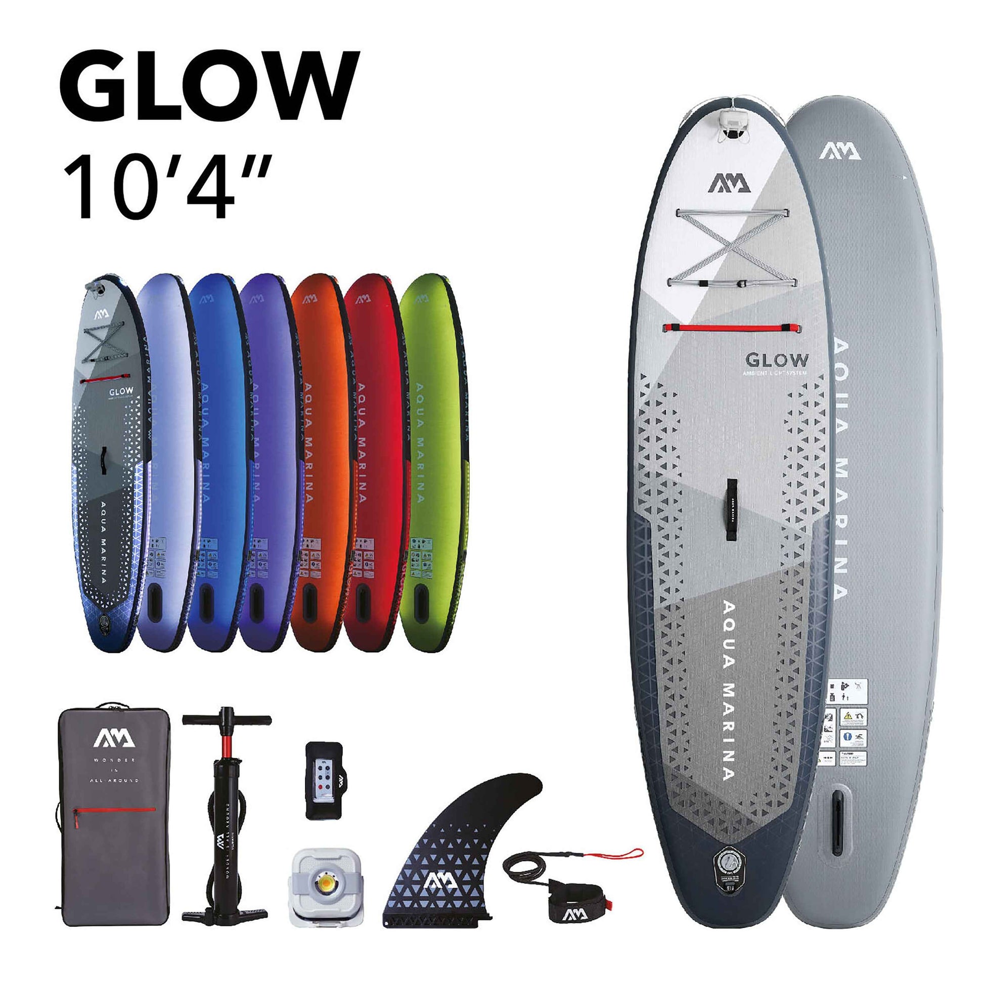 Aqua Marina - GLOW 10'4" All-around iSUP with Ambient Light System