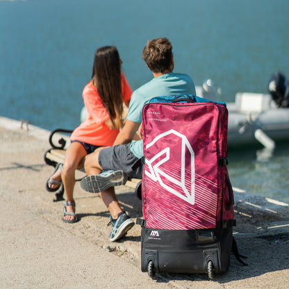 Aqua Marina - Premium Luggage Bag - (Raspberry) with rolling wheel 132L - Aqua Marina