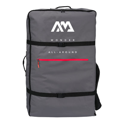Aqua Marina Zip Backpack for AIR-K Kayak - Gray - Front Studio View