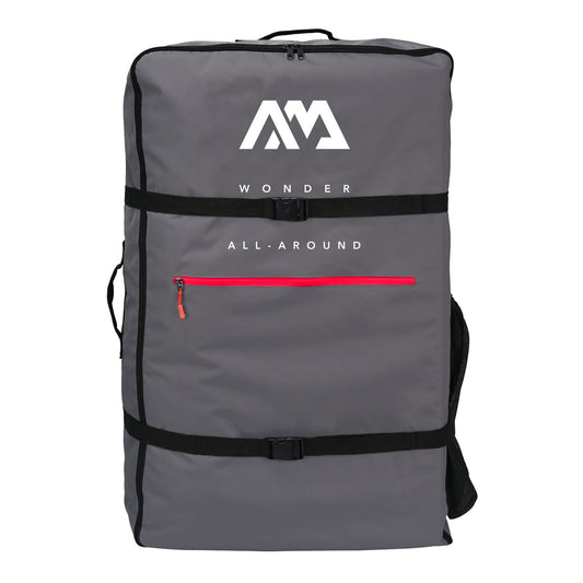 Aqua Marina Zip Backpack for AIR-K Kayak - Gray - Front Studio View